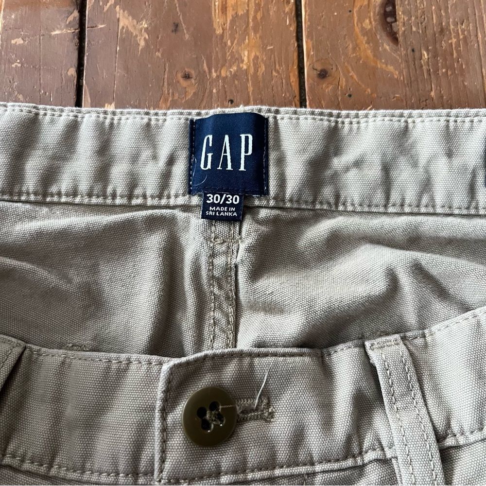 GAP Men's Carpenter Pants 30x30 Khaki Beige Relaxed Fit Workwear - Picture 3 of 9